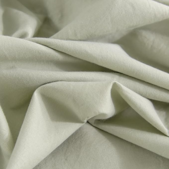 NEXHOME PRO Duvet Cover Set California King Linen Feel Textured Organic Natural - Image 8