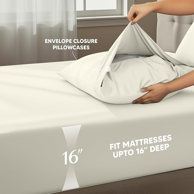 Utopia Bedding King Size Sheet Set – 4 Piece Bed Sheets, Soft and Breathable - Image 4