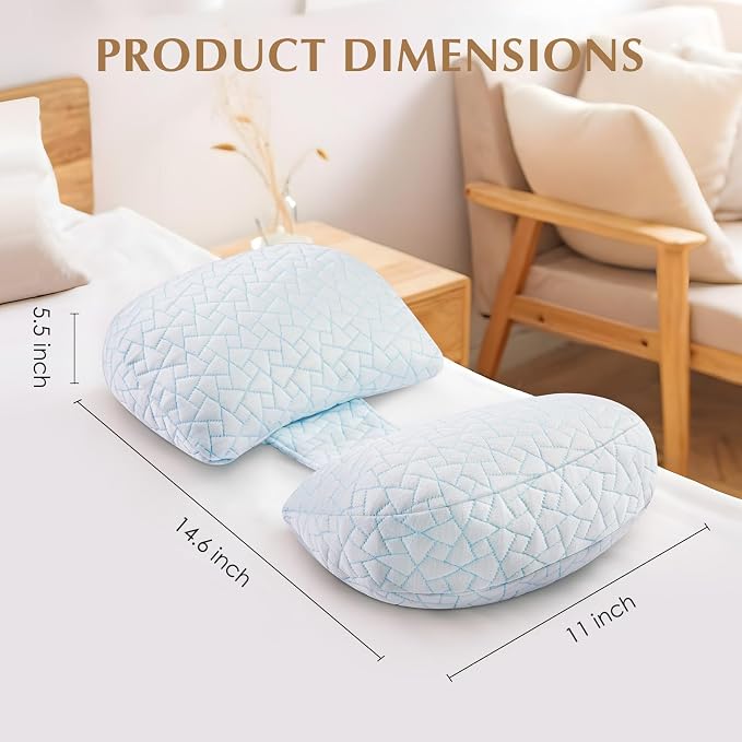 Pregnancy Pillows for Sleeping, Adjustable Travel Wedge Pillow for Belly - Image 4