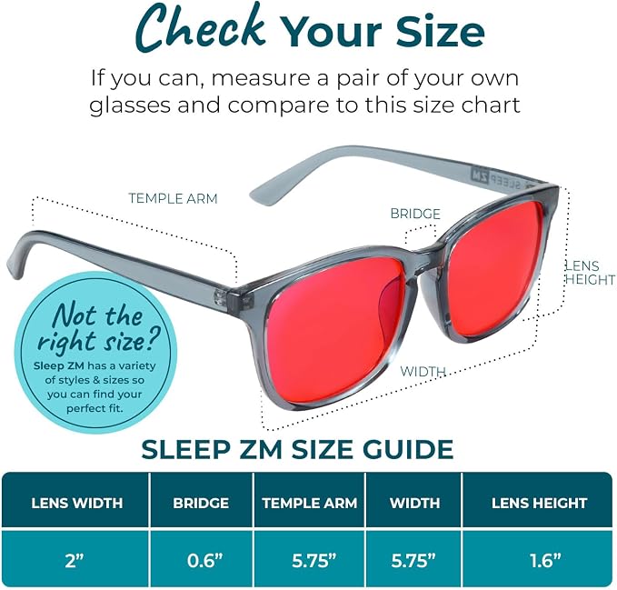 Sleep ZM Blue Light Blocking & Light Sensitivity Glasses - Image 5