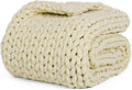 YnM Chenille Weighted Blanket, Handmade Chunky Knitted Design, Soft and Cozy by YNM