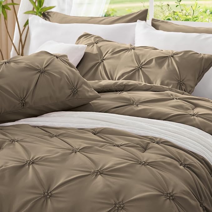 BEDELITE Light Brown Twin Comforter Set - Image 5