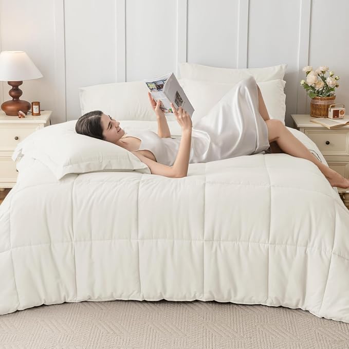 JOLLYVOGUE Twin Comforter Set, Ultra-Soft Bed in a Bag Twin Size 5 Pieces - Image 7
