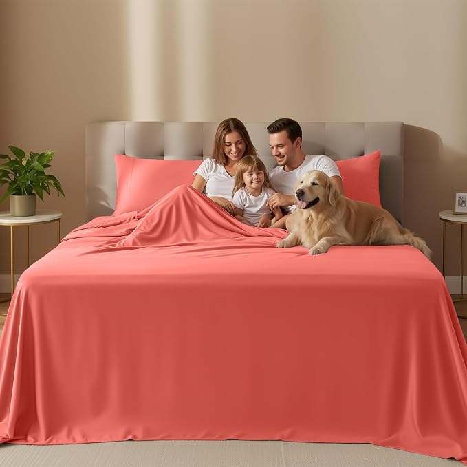 Utopia Bedding Queen Size Sheet Set – 4 Piece Bed Sheets, Soft and Breathable - Image 2