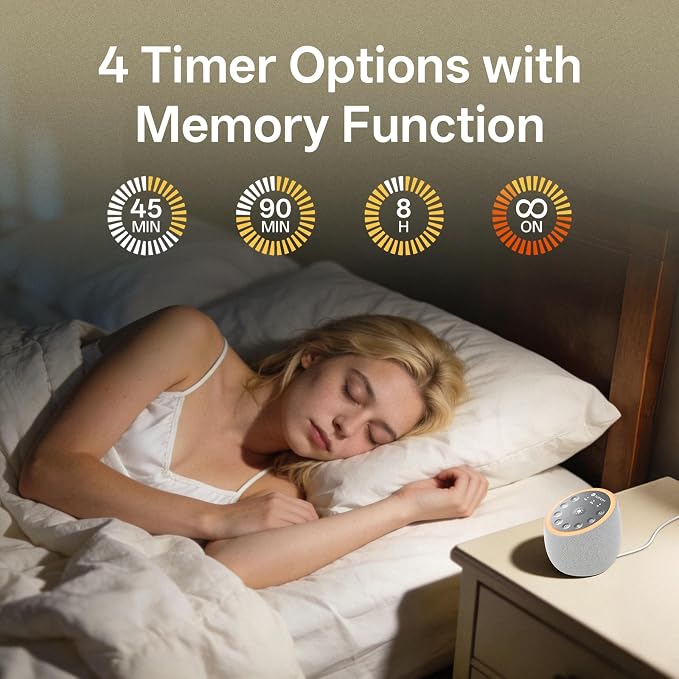 Hotmoon Sound Machine for Sleep, Cocoon 2 White Noise Sound Machine - Image 5