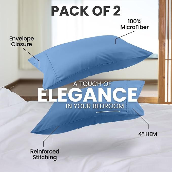 Utopia Bedding Pillow Cases Standard Size 2-Pack – Soft Brushed Microfiber – - Image 5