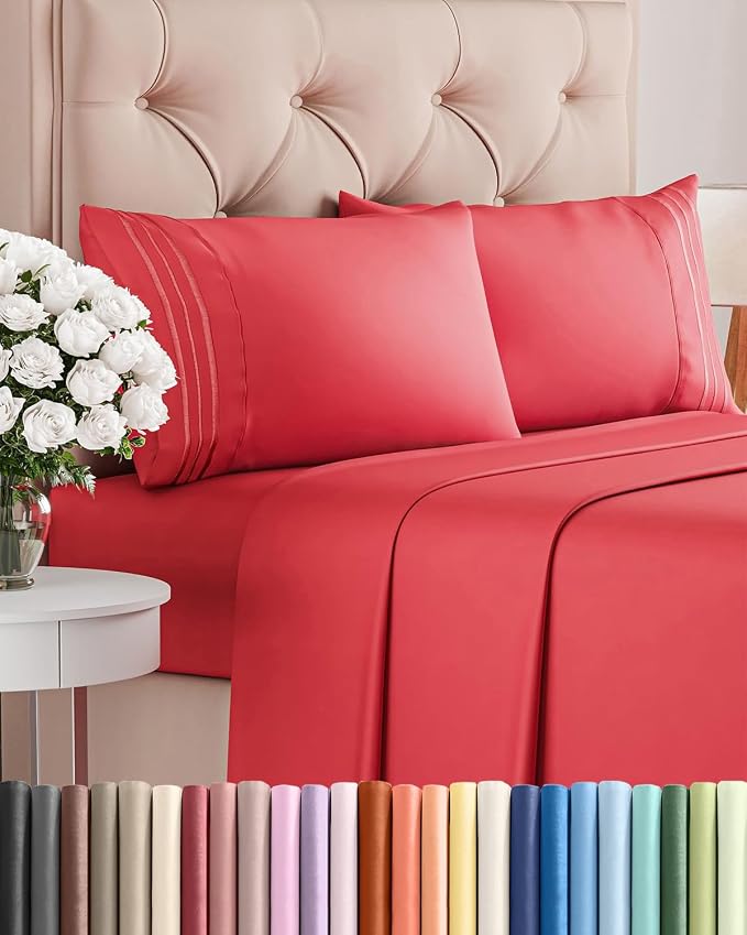 Cal King Size 4 Piece Sheet Set by CGKUnlimited