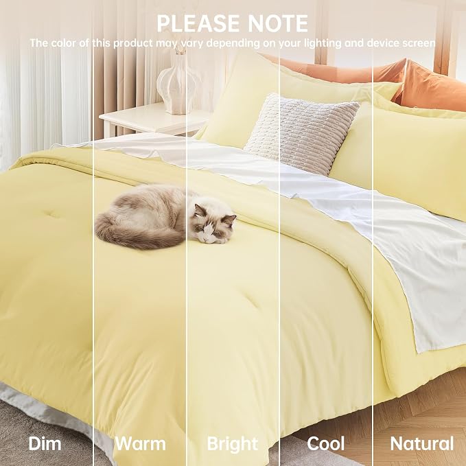 MUXHOMO Full Comforter Sets, All Season Ultra Soft Down Alternative Bedding - Image 9