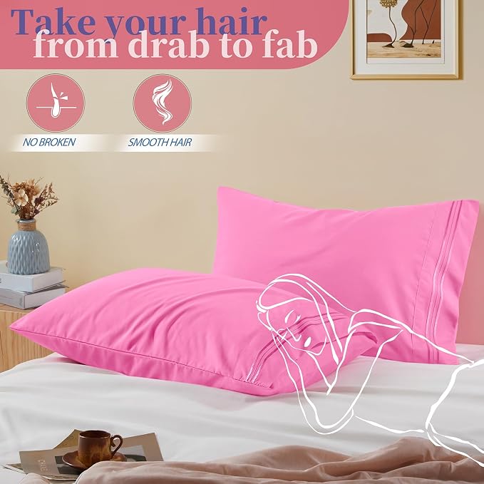 Vonty 2 Pack King Pillow Cases - Image 5