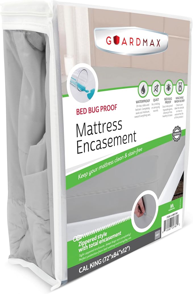 Guardmax Jersey Knitted California King Zippered Mattress Encasement by Guardmax