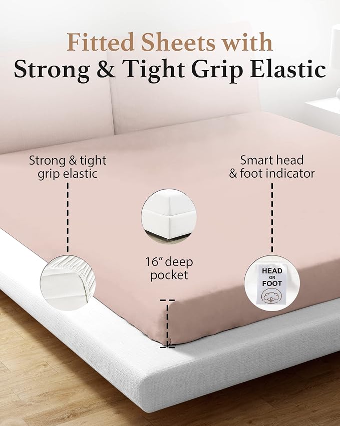 Good Sleep Bedding XL Twin Fitted Sheets Only - Image 4