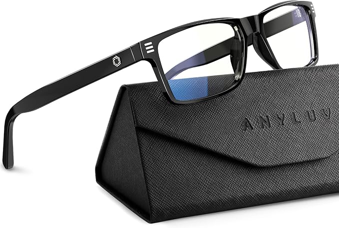 ANYLUV Blue Light Glasses Men Woman, Eye Strain Relief Eye Protection by ANYLUV