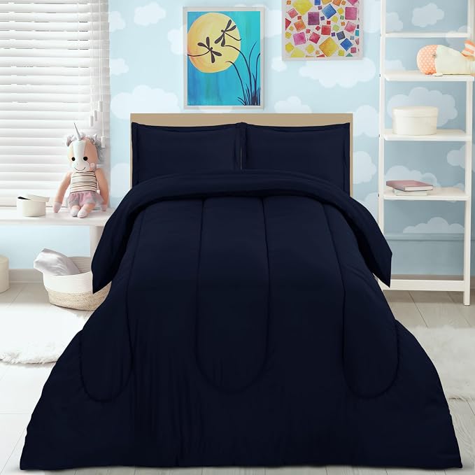 Utopia Bedding Navy Kids Comforter Set - Image 4