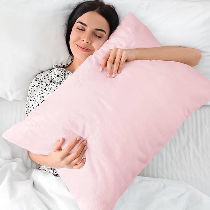 BEDELITE Flannel Pillowcases Standard Set of 2, Super Soft Fleece Pillow Case - Image 5
