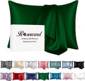 100% Mulberry Silk Pillowcase for Hair and Skin Made in USA, Real 22 Momme King by ROSEWARD