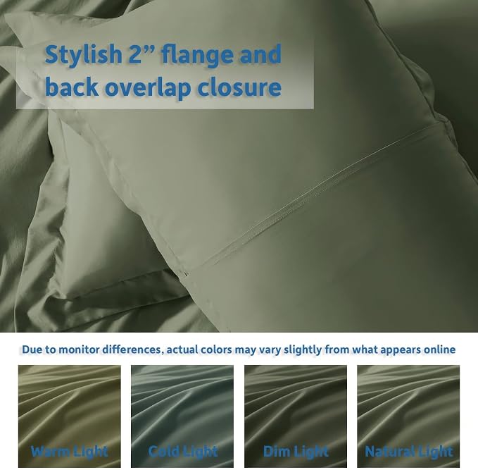 Nestl Olive Green Duvet Cover Full Size - Image 8