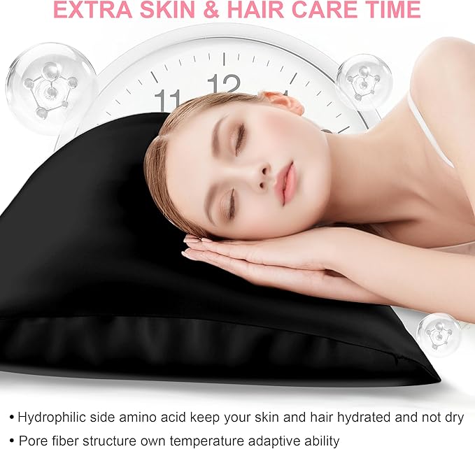 Silk Pillow Cases 2 Pack Standard Size - Image 3