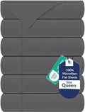 Royale Linens 6 Pack Bulk Flat Sheet Set by ROYALELINENS