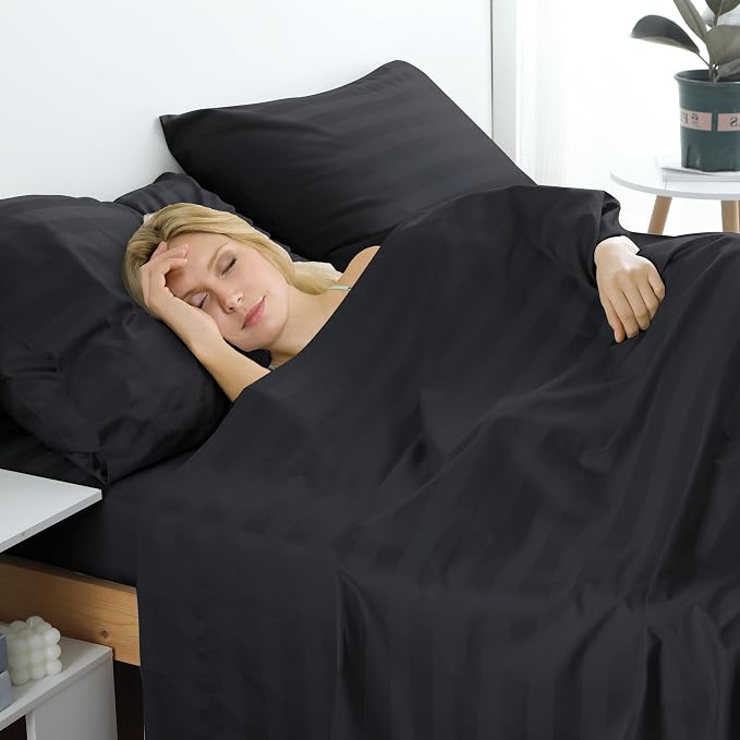 Cotton Full Flat Sheet Only, 600 Thread Count 100% Egyptian Cotton Top Sheet - Image 6