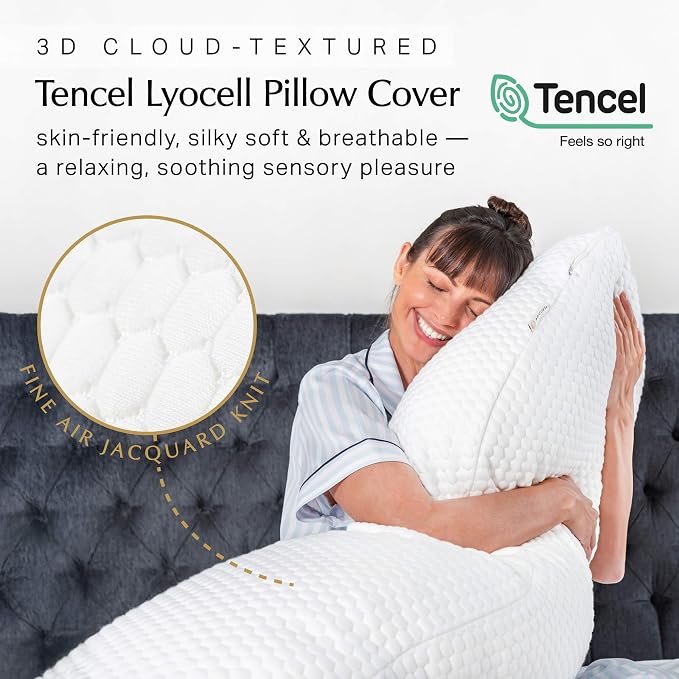 Aricove Body Pillow for Adults, Side Sleeper Pillow for Bed, Full Body Support - Image 3