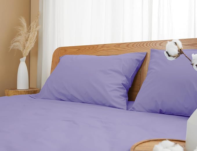 Pillow Cases, Standard Queen Size Cotton Percale Weave Pillowcases, Pre-Shrunk - Image 7