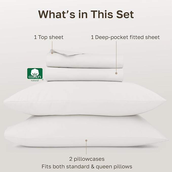California Design Den Queen Bed Sheets Set - Image 4