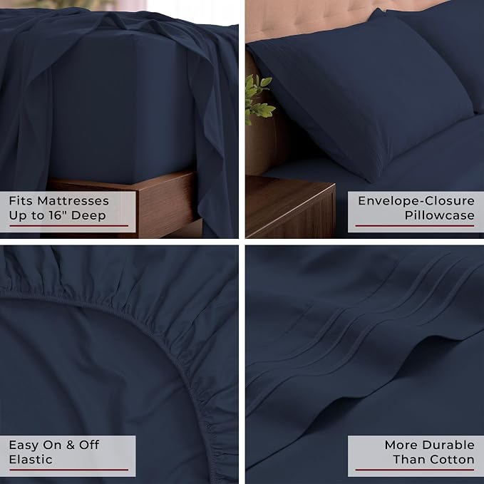 Mellanni California King Sheets Set - Image 5