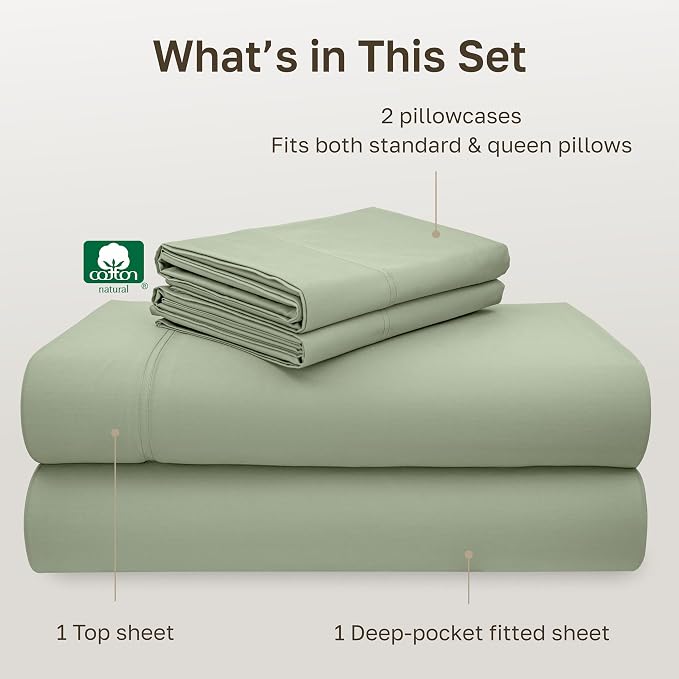 California Design Den Deep Pocket Queen Sheets Set - Image 4