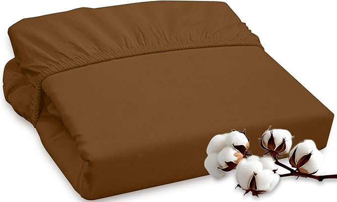 ROYALE LINENS 300 Thread Count 100% Long Staple Combed Cotton Fitted Sheet Full by ROYALELINENS