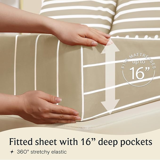 LuxClub 4 PC Queen Size Sheet Set, Breathable Luxury Bed Sheets, Deep Pockets - Image 5