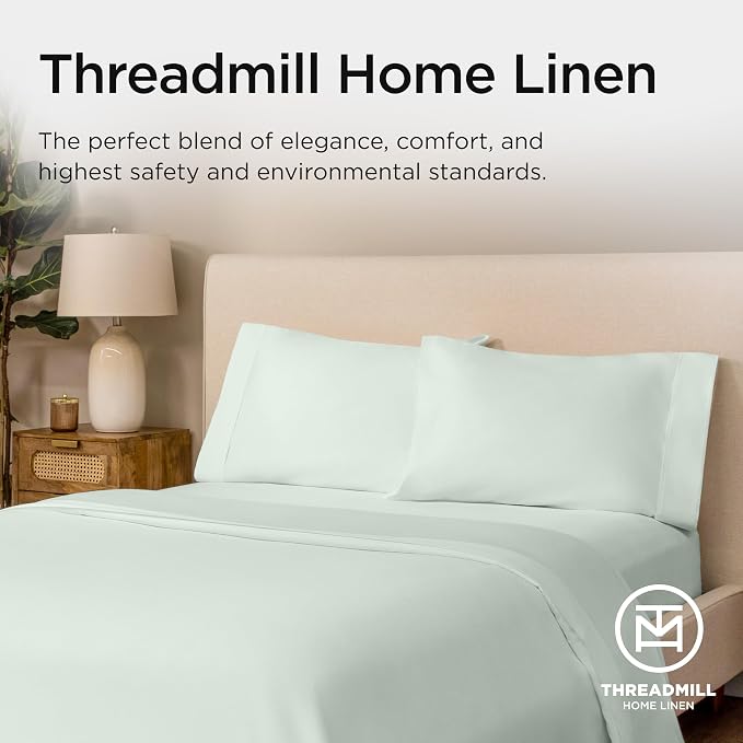 Threadmill Sheets for Twin Mattress | 800 Thread Count Twin Bed Sheets Set - Image 8