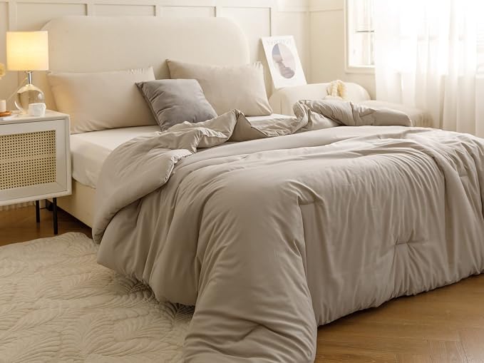 ROSGONIA Oversized King Comforter 128x120 - Image 5