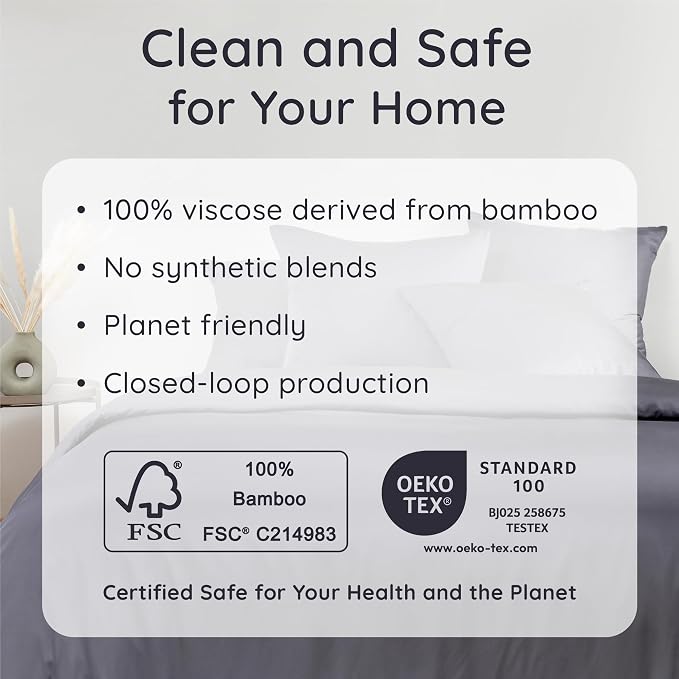 Bambaw California King Cooling Sheets Set 4pcs – 100% Viscose Derived from - Image 6