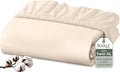 Royale Linens 100% Organic Cotton Fitted Sheet by ROYALELINENS