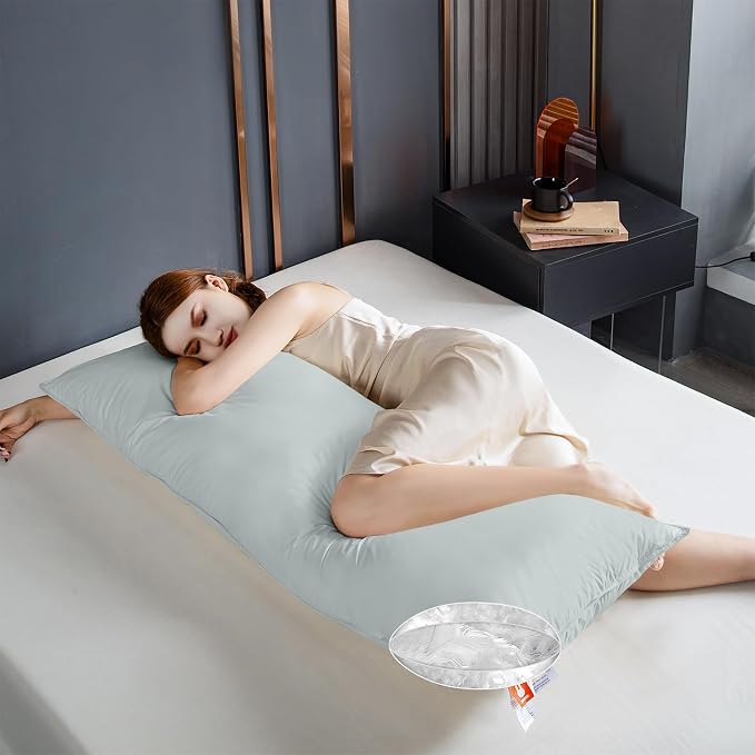 Goose Down Body Pillows for Adults, Large Body Pillow for Side Sleeper - Image 9