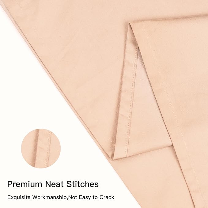 100% Cotton Standard Pillowcases Set of 2, Deep Dream 600 Thread Count Pillow - Image 4
