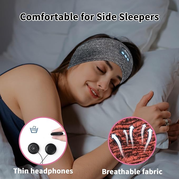 Bluetooth Headphones, Sleep Headphones Headband Wireless - Image 5