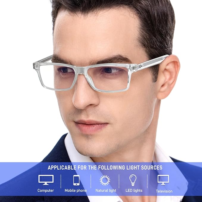 ANYLUV Blue Light Glasses Men Woman, Eye Strain Relief Eye Protection - Image 2