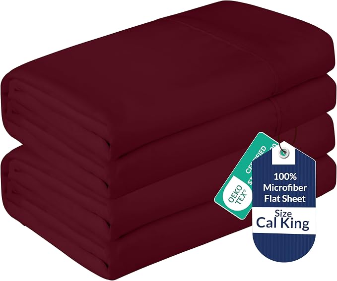 Royale Linens 2 Pack Bulk Flat Sheet Set by ROYALELINENS
