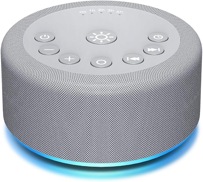 Sound Machine Night Light White Noise Brown Noise Machine 30 Non Looping Sounds by Hushingwhitenoisemachine