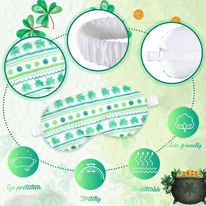 Cuffbow 6 Pack Plush Sleep Mask Set, Cute Plush Eye Masks - Image 3