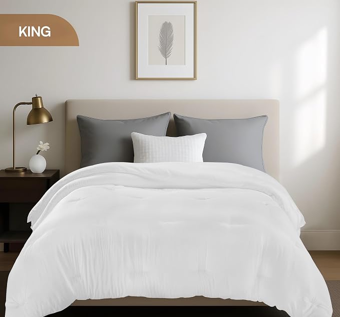 Utopia Bedding Comforters King Size, All Season Duvet Insert, Down Alternative - Image 2