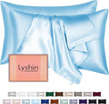 Silk Pillow Cases 2 Pack Standard Size by LYSHINSILKPILLOWCASES