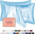 Silk Pillow Cases 2 Pack Queen Size by LYSHINSILKPILLOWCASES