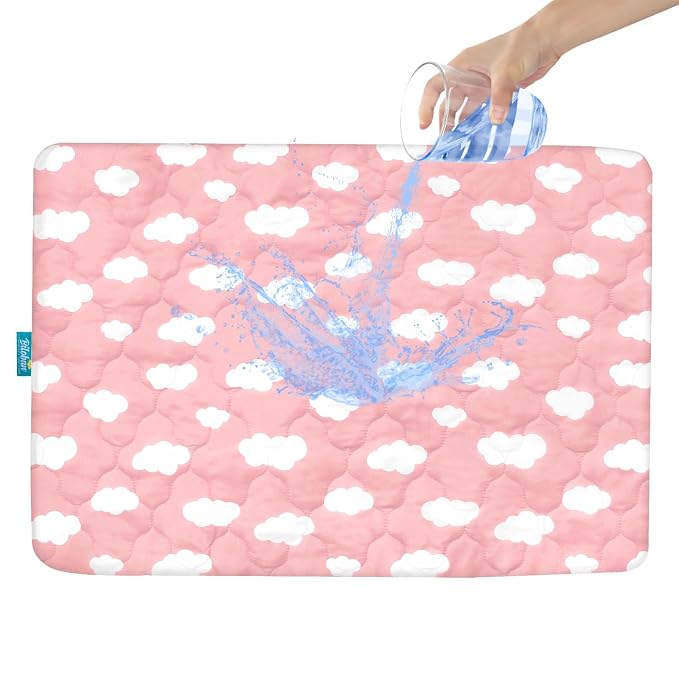 Pack and Play Mattress Protector Sheets Fitted Waterproof Playard Mattress Pad by Bilobanbabybedding