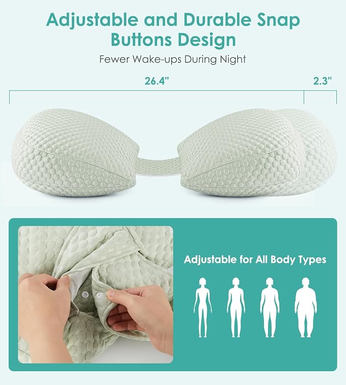 Pregnancy Pillow Cooling for Sleeping, Detachable and Adjustable Double-Sided - Image 2
