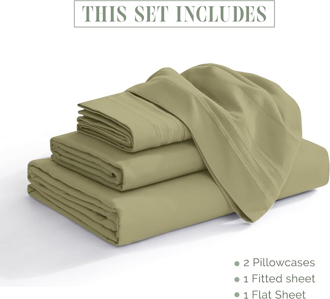 Elegant Comfort Luxurious 1500 Premium Hotel Quality Microfiber Three Line - Image 3