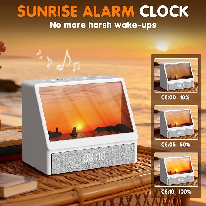 Sunrise Alarm Clock, Wake Up Light Sunlight Alarm Clock - Image 2