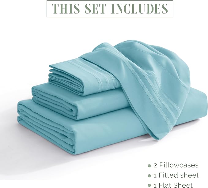 Elegant Comfort Luxurious 1500 Premium Hotel Quality Microfiber Three Line - Image 3
