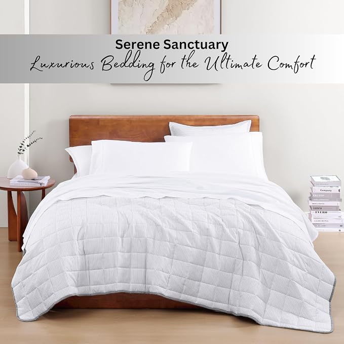 LANE LINEN Eco Friendly 100% Organic Cotton Queen Sheet Set, Soft & Comfy Fully - Image 8